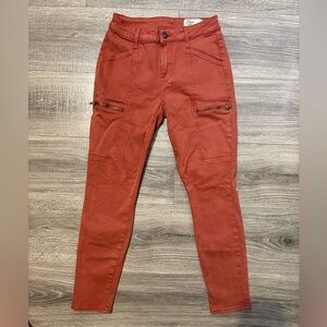 Burnt orange Cosmic Blue Love jeans